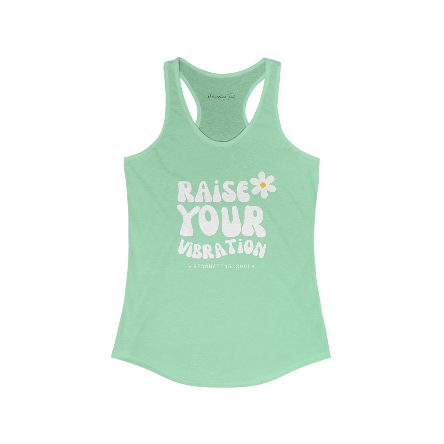 "Raise Your Vibration" Women's Ideal Racerback Tank