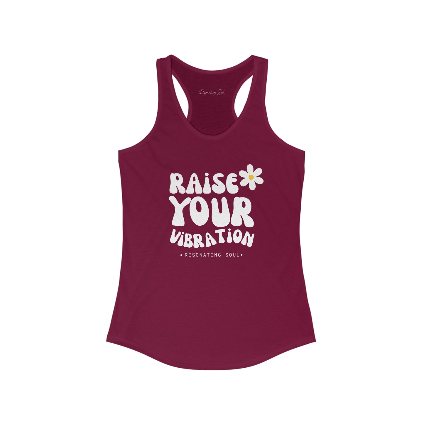 "Raise Your Vibration" Women's Ideal Racerback Tank