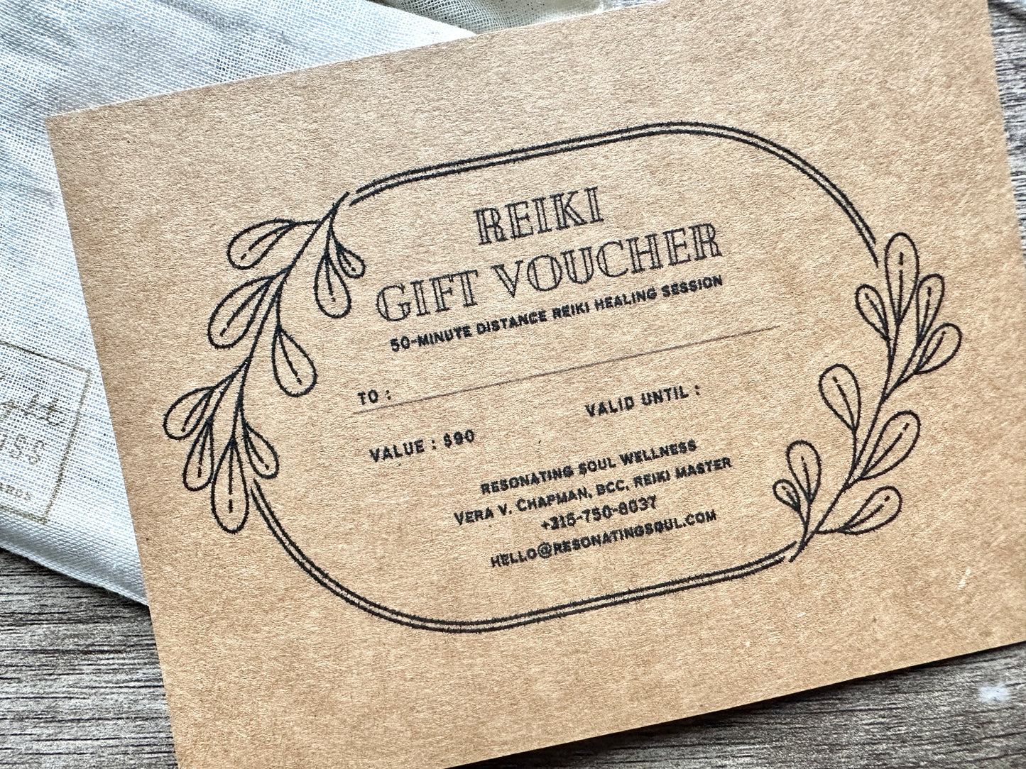 Distance Reiki Gift Voucher