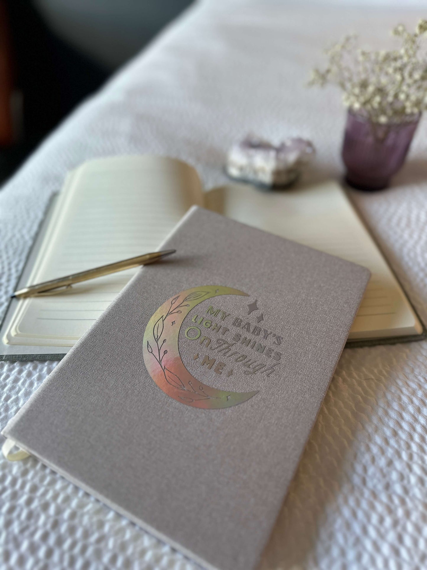 Limited Edition Handmade Holographic Journal for Miscarriage & Stillbirth Mamas