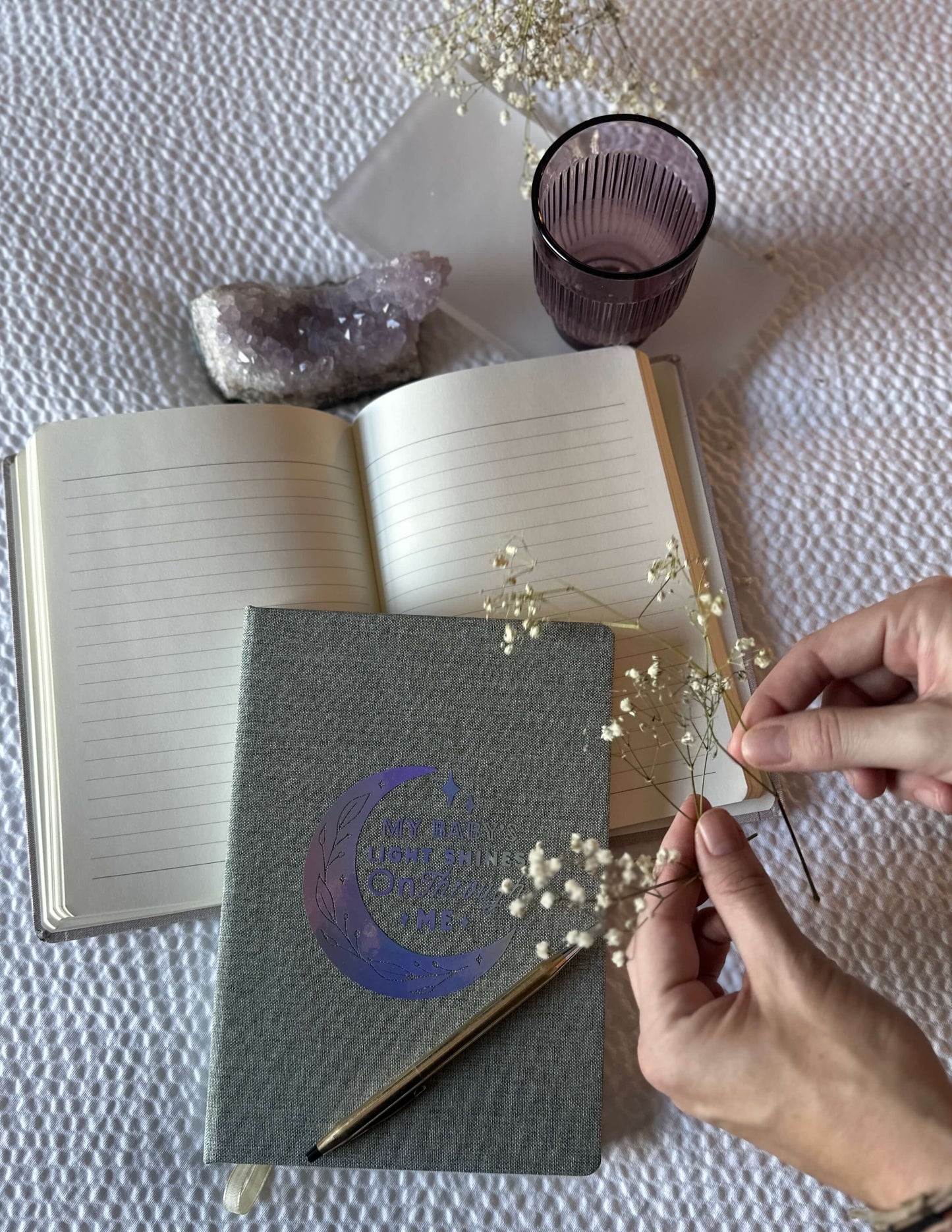 Limited Edition Handmade Holographic Journal for Miscarriage & Stillbirth Mamas